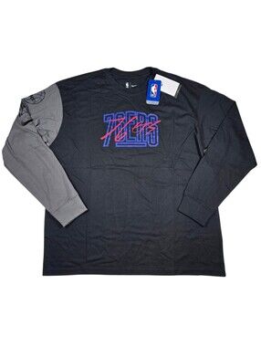 Nike Philadelphia 76ers NBA Courtside Versus Flight MAX90 L/S Loose Fit Shirt L